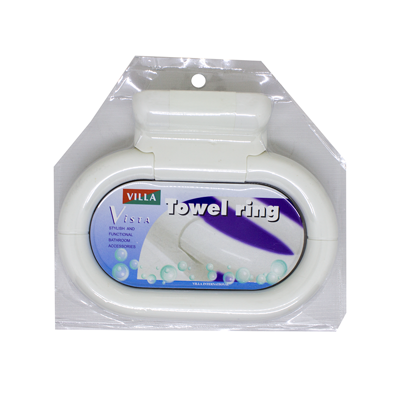 Gantungan lap handuk kamar mandi dinding plastik towel ring Villa 5118