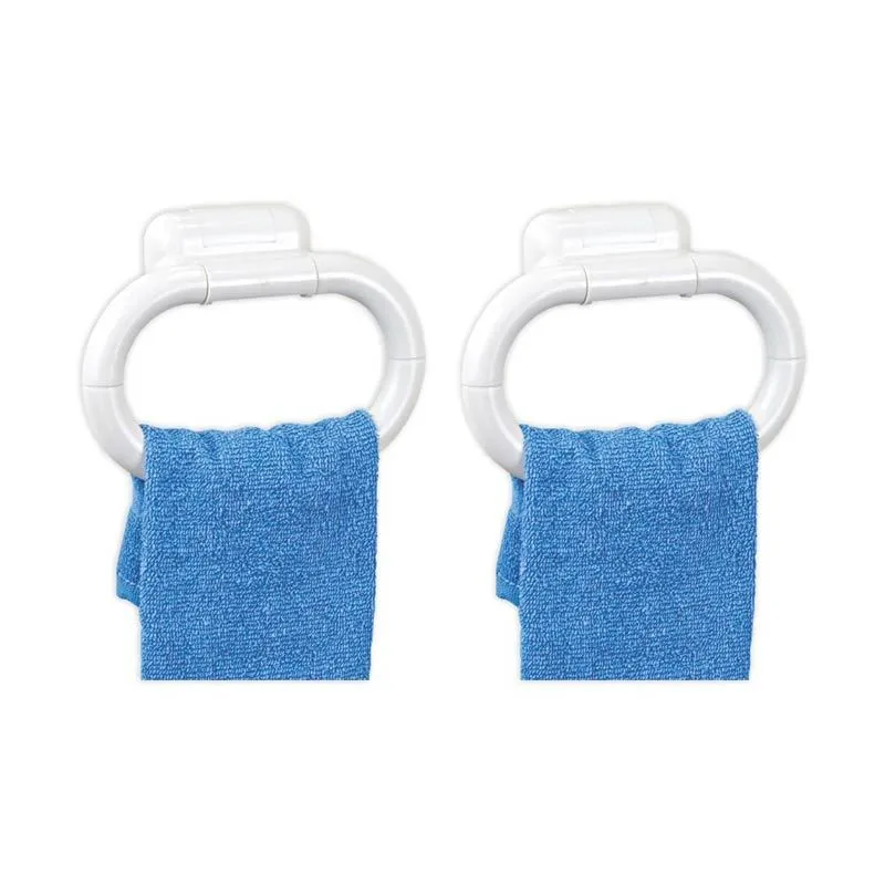 Gantungan lap handuk kamar mandi dinding plastik towel ring Villa 5118