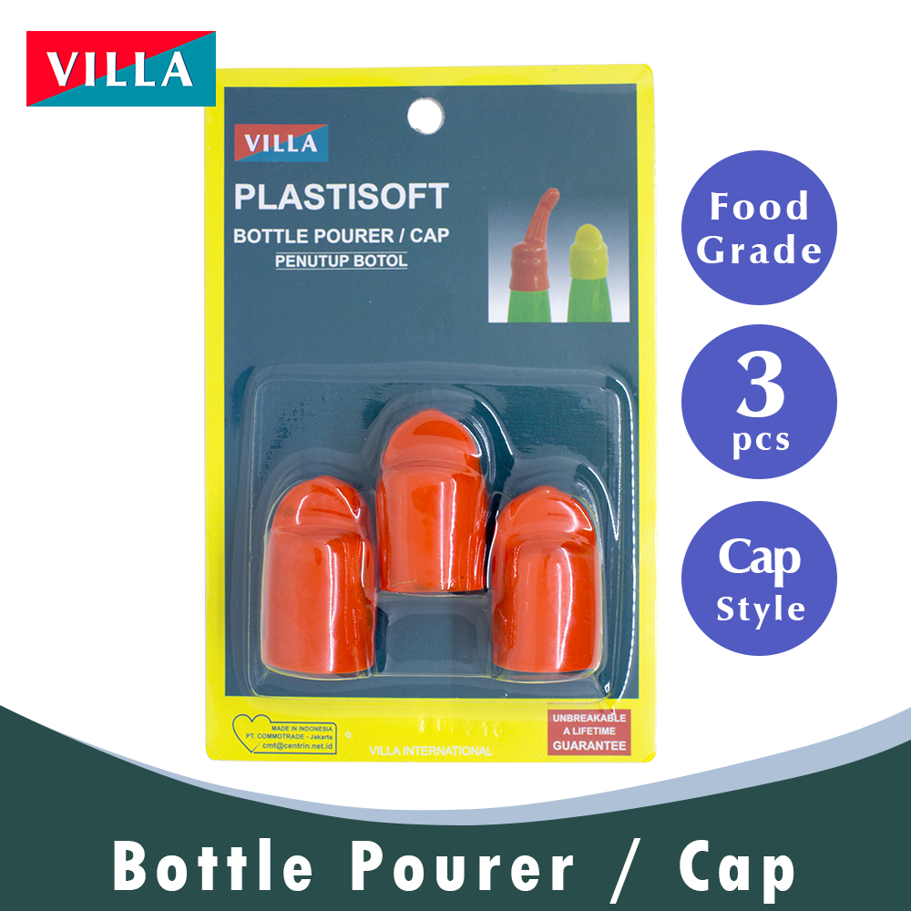 Plastisoft Penutup Botol 3 pcs bulat Bottle Pourer Cap Villa 6270