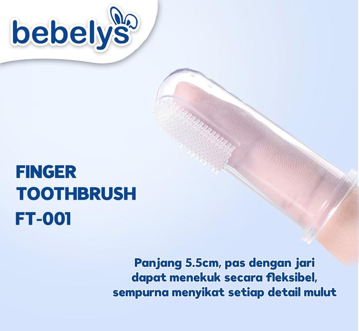 Finger Toothbrush Sikat Gigi Jari silikon Bayi FT-001 Bebelys
