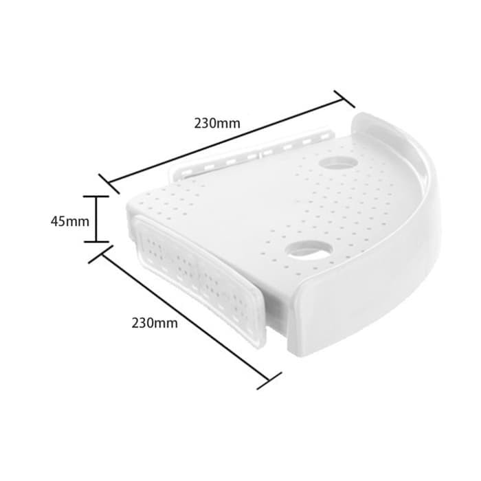 Rak Kamar Mandi Rak Sabun Rak Sudut Kamar Mandi Rak Toilet 190027 CleanMatic