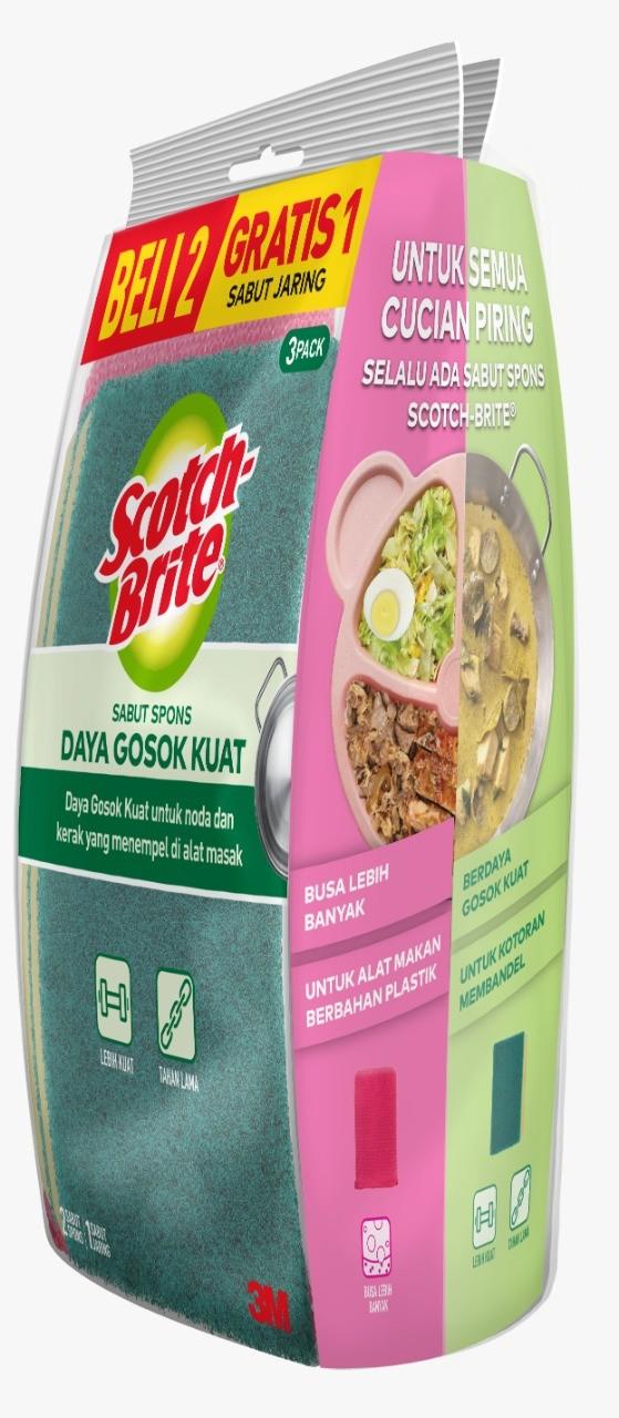 Scotch Brite 3M Sabut Spons Paket Hemat Raya Beli 2 Gratis 1