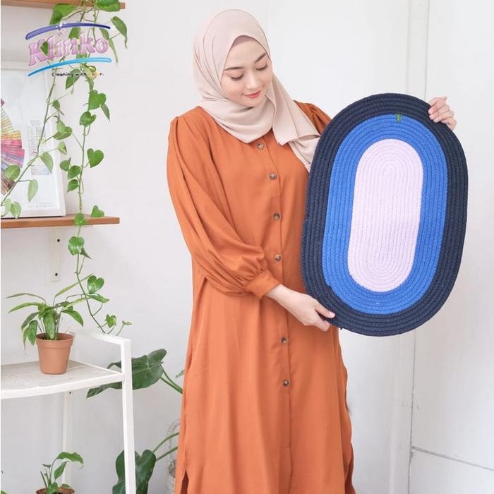 Keset Kaki Kamar Mandi Spiral Keset Pintu Keset rumah Tiga Warna Klinko