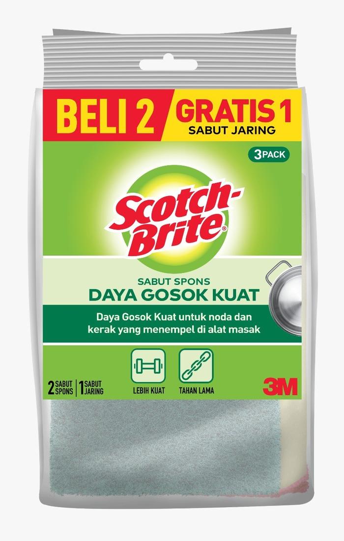 Scotch Brite 3M Sabut Spons Paket Hemat Raya Beli 2 Gratis 1