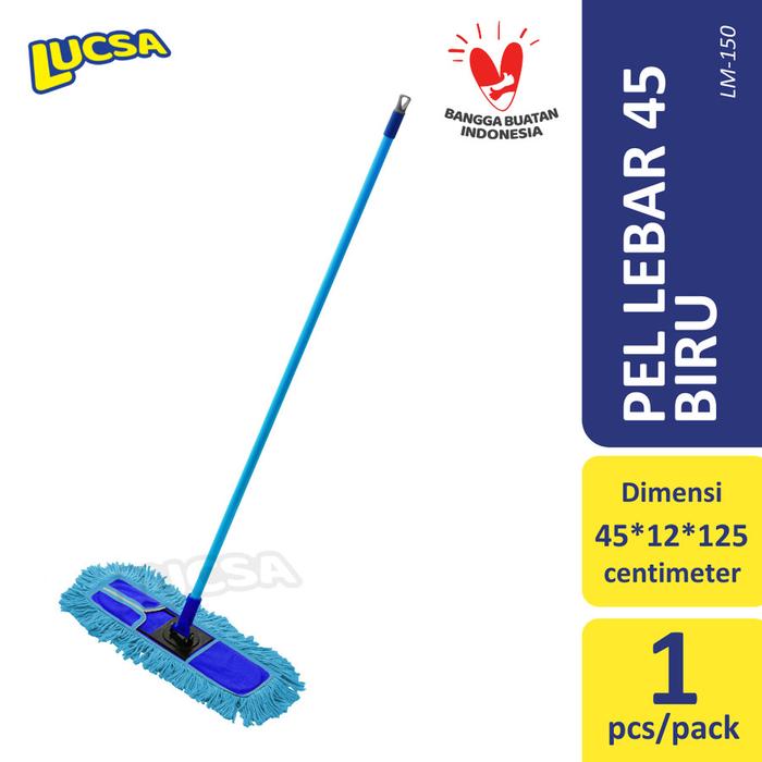 Pel Lebar 45cm Alat Pel Sapu Lantai Lobby Set Dust Mop Lucsa LM-150