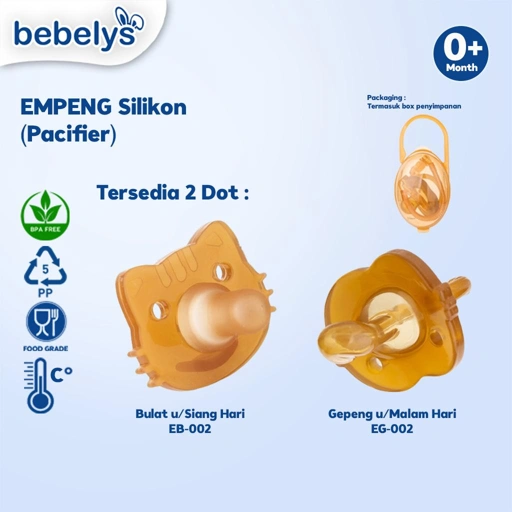 Bebelys Empeng Bayi Pacifier Full Silikon BPA Free