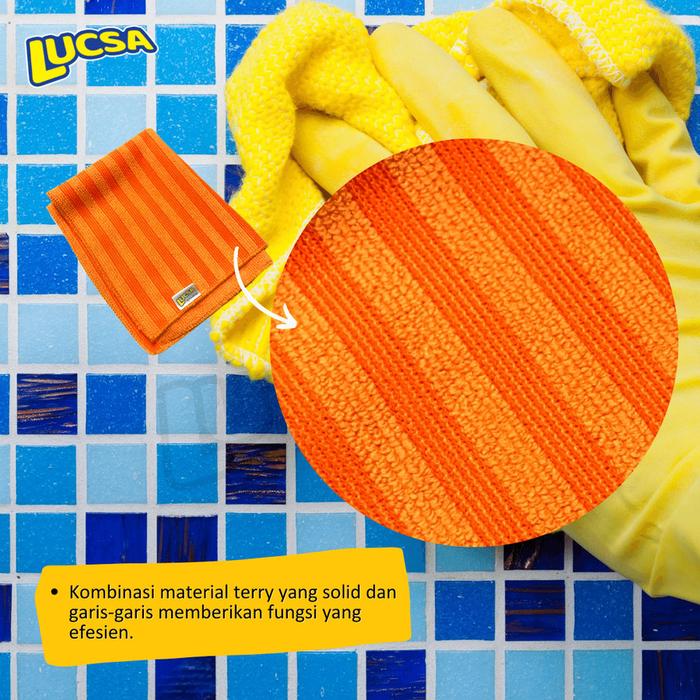 Kain Lap Microfiber Kamar Mandi Lap WC 30x40cm Lucsa Mikron LW-260D