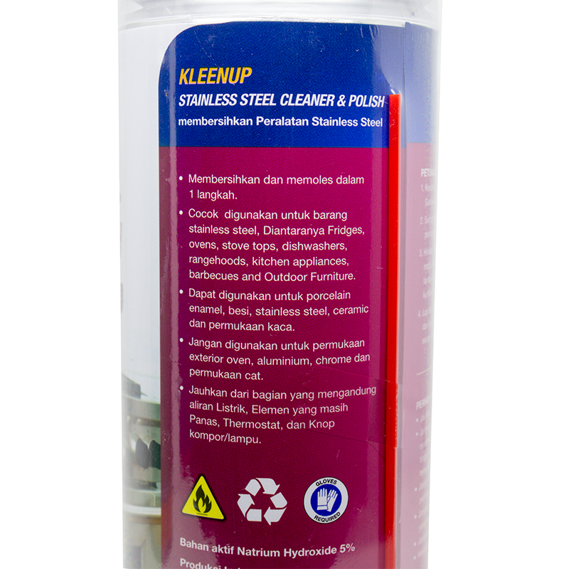 Kleen Up Stainless Steel cleaner & polish Spray Pembersih dapur kompor