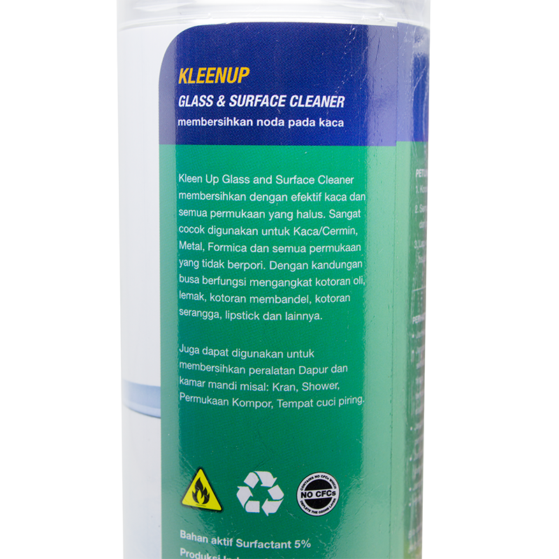 Kleen Up Glass & Surface Cleaner Spray Pembersih noda Kaca Jendela