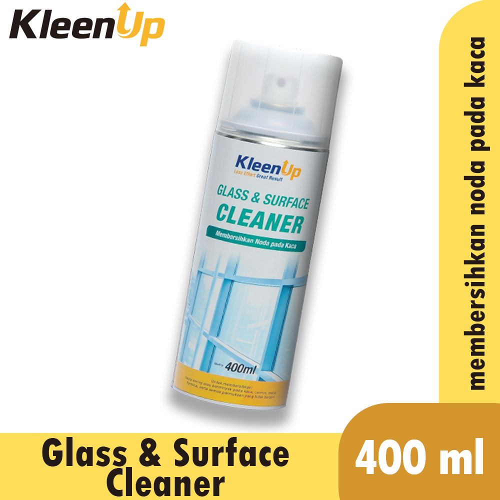Kleen Up Glass & Surface Cleaner Spray Pembersih noda Kaca Jendela
