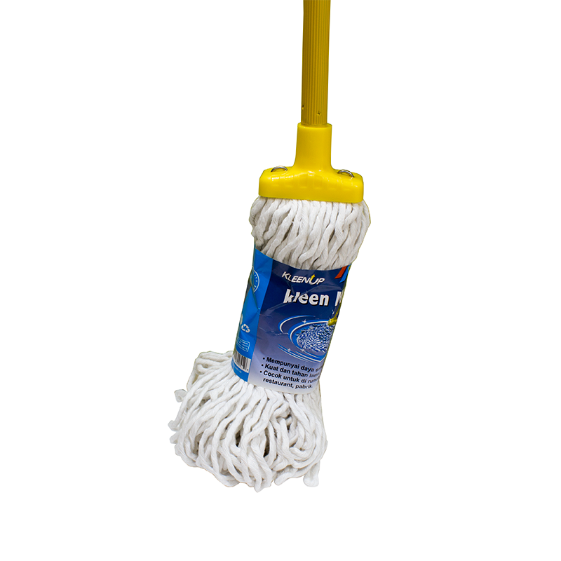 Kleen up Mop alat Pel Lantai pel bulat sumbu pel gagang