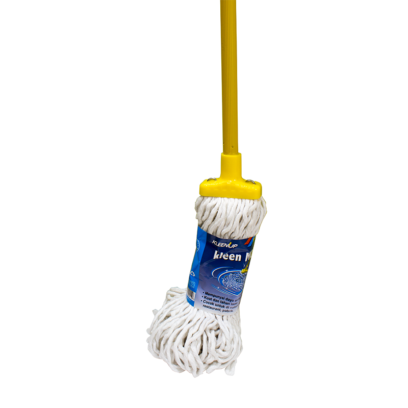 Kleen up Mop alat Pel Lantai pel bulat sumbu pel gagang