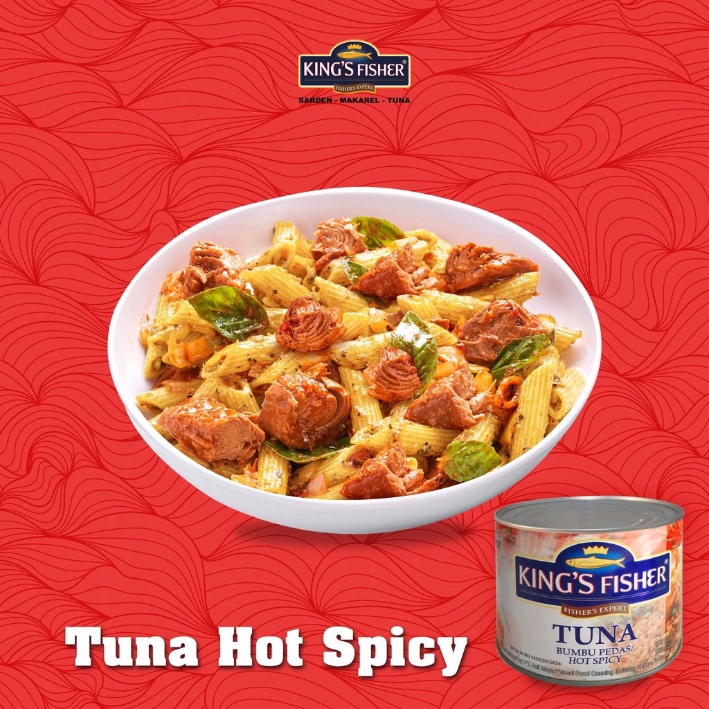 King's Fisher Tuna Hot Spicy Daging Tuna Makanan Kaleng 1800 gr