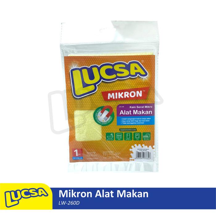 Kain Lap Microfiber Alat Makan 30x40cm Lap Piring Lucsa Mikron LW-260B