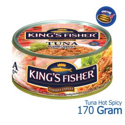 Paket 2 Pcs Kings Fisher Tuna Canned Hot Spicy Daging Tuna Makanan Kaleng 170g