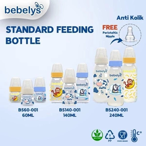 Bebelys Botol Susu Standard Botol Susu Bebelys slimneck anti kolik