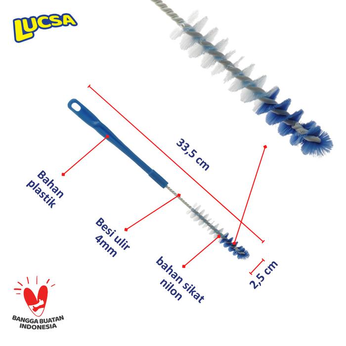 LUCSA SIKAT BOTOL (S) LEHER TEKO SELANG TABUNG KECIL NILON LR-120