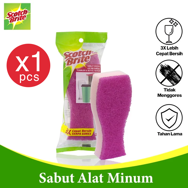 3M Scotch Brite Sabut Spons Botol Minum ID 33