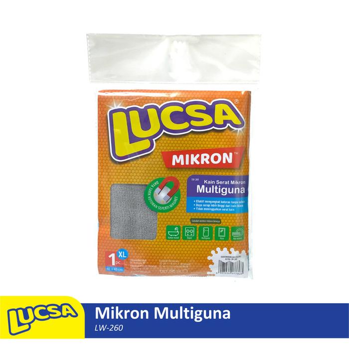 Kain Lap Microfiber Serbaguna Lap 30x40cm Lucsa MIkron LW-260