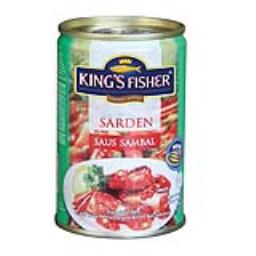 Kings Fisher Paket 3 pcs Sarden saus sambal 425g Makanan Kaleng kings fisher