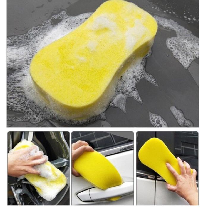 Busa Spons model 8 Sponge Tebal cuci motor mobil 014231 Cleanmatic