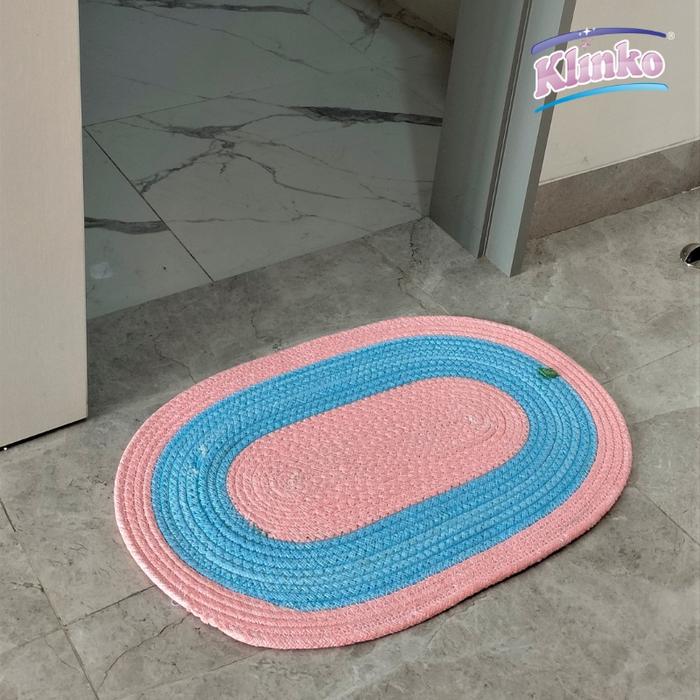 Keset Kaki Kamar Mandi Lucy Keset Pintu Keset rumah Dua Warna Klinko