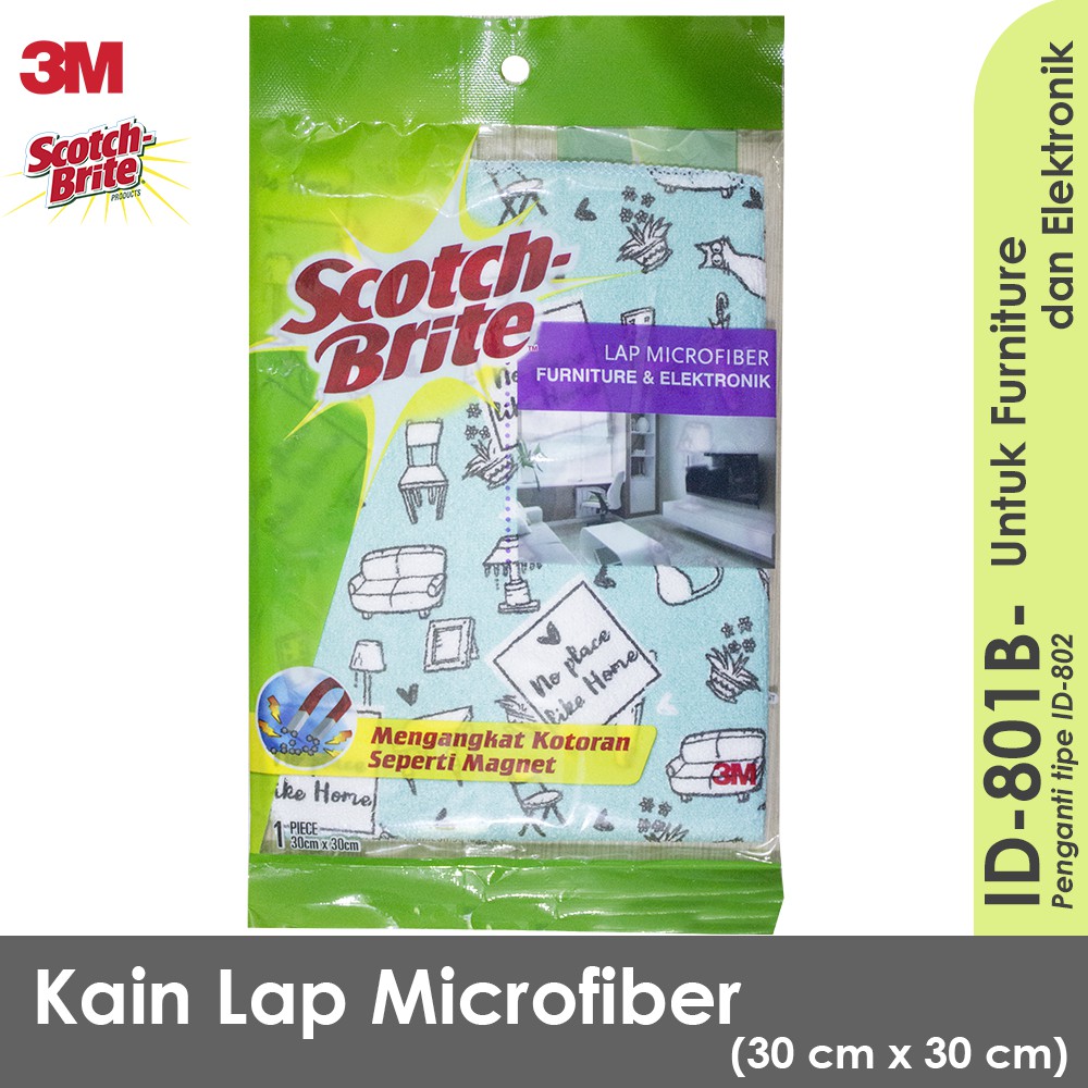 Scotch Brite Kain Lap Microfiber 3M Elektronik dan Furniture ID-801B