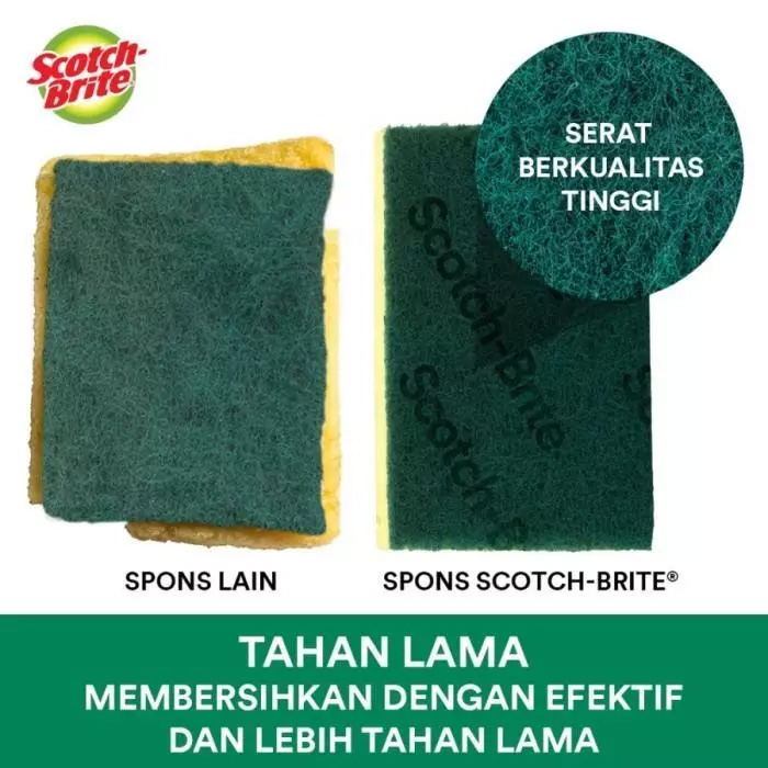 3M Scotch Brite Sabut Spons Cuci Piring Basic ID T36