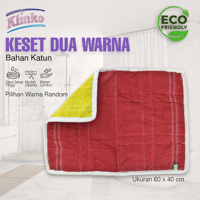 Keset Kaki Kamar Mandi Keset Pintu Keset rumah Dua Warna Klinko