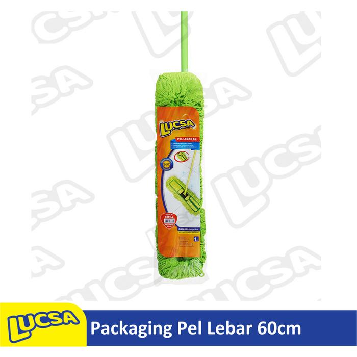 Pel Lebar 60cm Alat Pel Sapu Lantai Lobby Set Dust Mop Lucsa LM-160