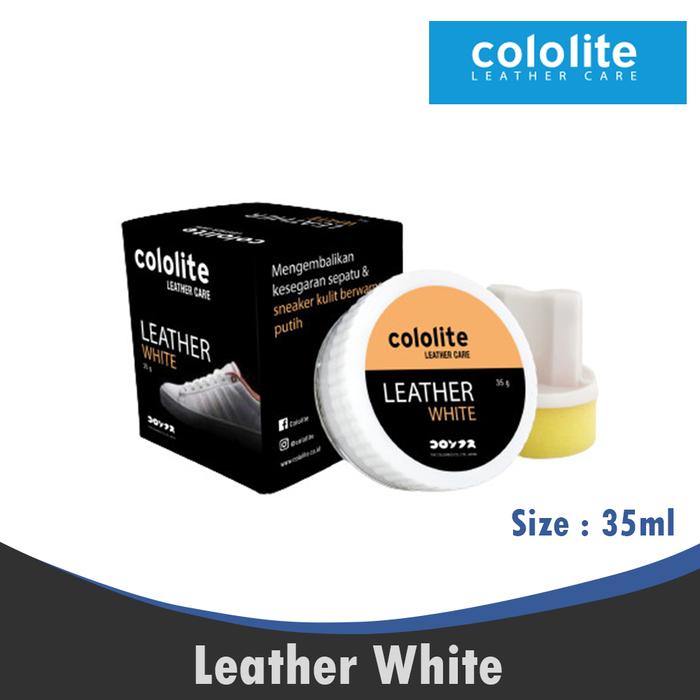 Semir Sepatu Putih Leather White cream sneaker 35gr Cololite 0016