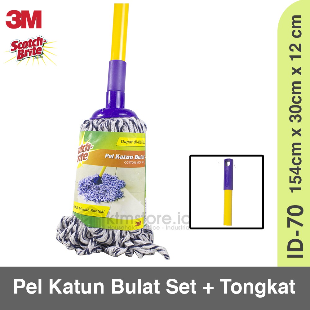 3M Scotch Brite Pel Katun Bulat Set ID-70