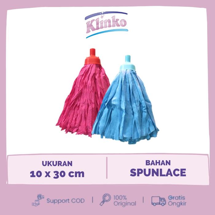 Alat Pel Lantai warna Mop Lily pel Spunlace Klinko