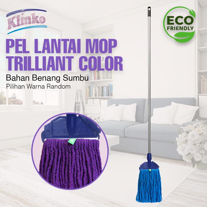REFILL Alat Pel Lantai warna Mop Jepit Triliant color pel benang sumbu Klinko