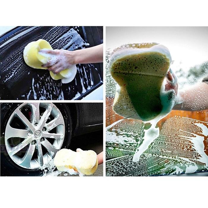 Busa Spons model 8 Sponge Tebal cuci motor mobil 014231 Cleanmatic
