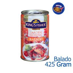 PAKET 3 pcs Kings Fisher Sarden Goreng Rasa Balado Makanan Kaleng 425 g
