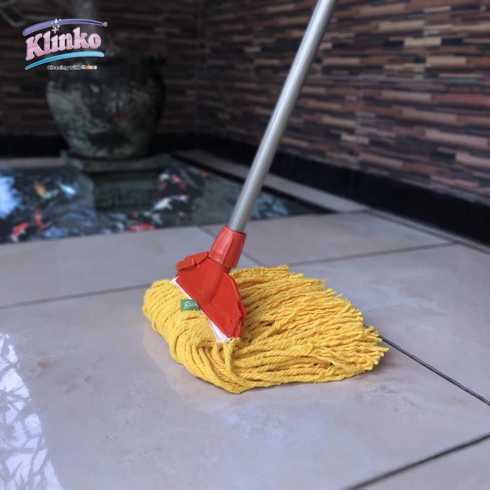 REFILL Alat Pel Lantai warna Mop Jepit Triliant color pel benang sumbu Klinko