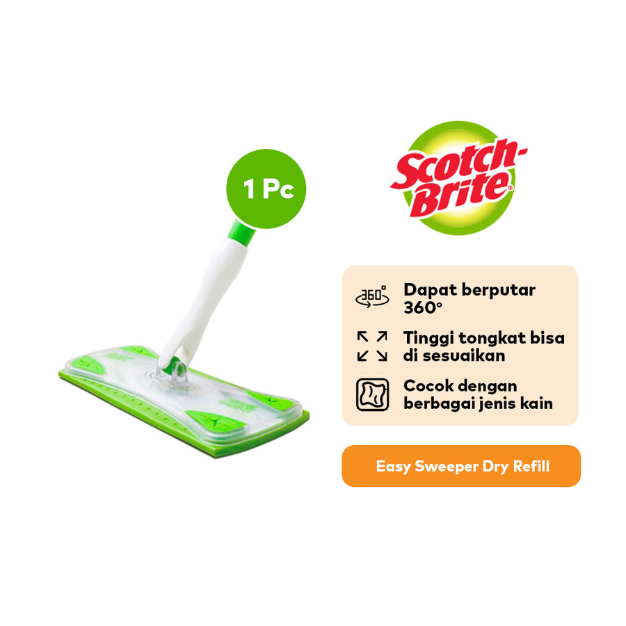 Scotch-Brite 3M Easy Sweeper Alat Lap Pel Sapu Serbaguna Bersih