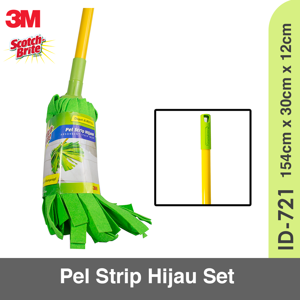 3M Scotch Brite Pel Strip Hijau Set ID-721