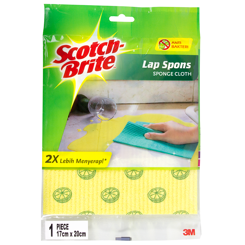 3M Scotch Brite Lap Spons Sponge Lap dapur meja lantai ID-821