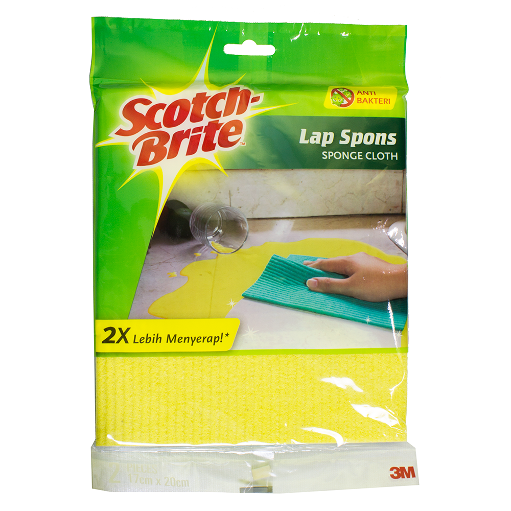 3M Scotch Brite Lap Spons Sponge Lap dapur meja lantai ID-82