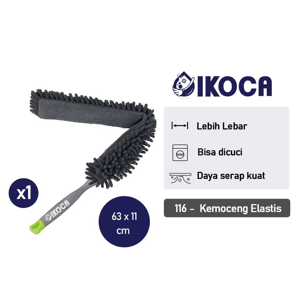 Kemucing Kemoceng Mikrofiber Elastis Debu Chenille IKOCA IKO-116