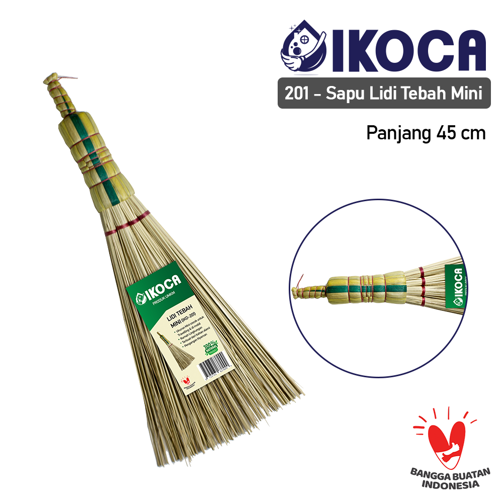 Sapu Lidi Kasur mini travel size Lidi Tebah Dust Remover IKOCA IKO-201