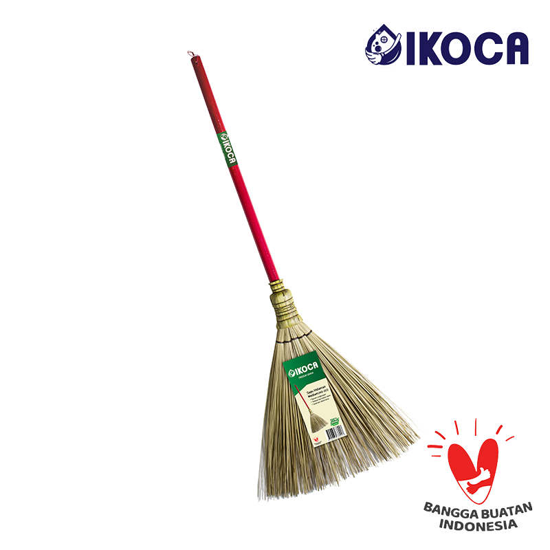 Sapu Lidi Halaman Medium Gagang bersih sapu lidi taman IKOCA IKO-202