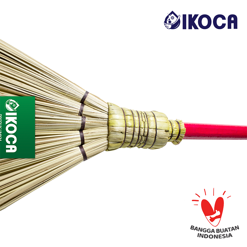 Sapu Lidi Halaman Medium Gagang bersih sapu lidi taman IKOCA IKO-202