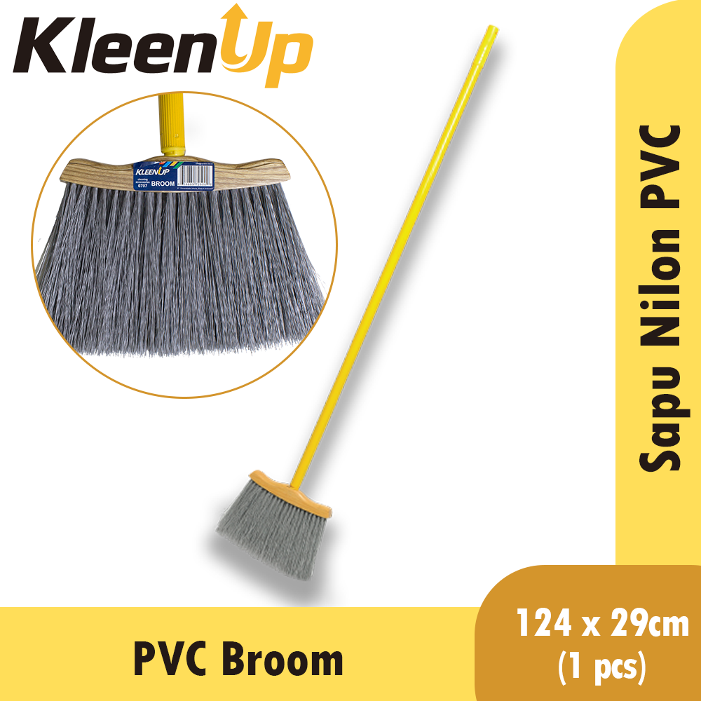 Sapu nilon PVC Sapu Plastik Sapu Lantai Broom kleen up 0707