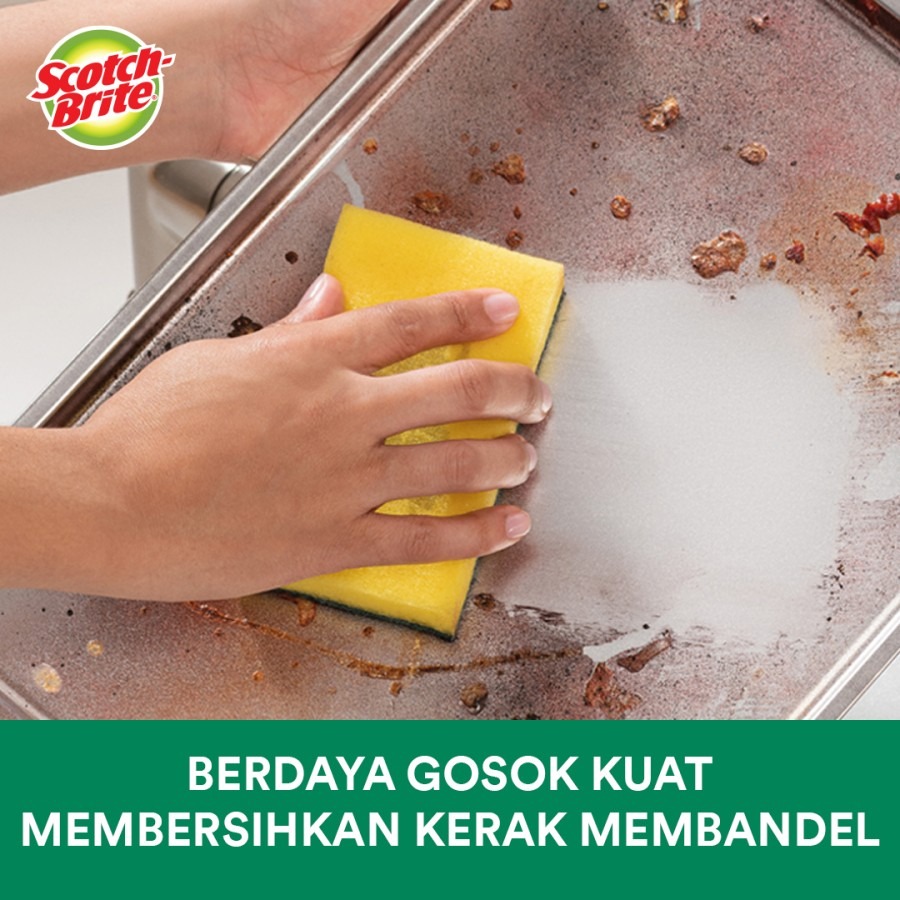 Scotch Brite 3M Sabut Daya Gosok Kuat ID-368 Heavy Duty Scrub STD-12ID