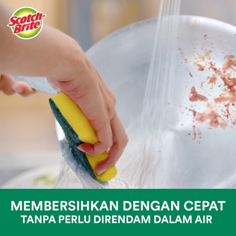 3M Scotch Brite Sabut Spons Cuci Piring Premium Heavy Duty LAM-STD-17
