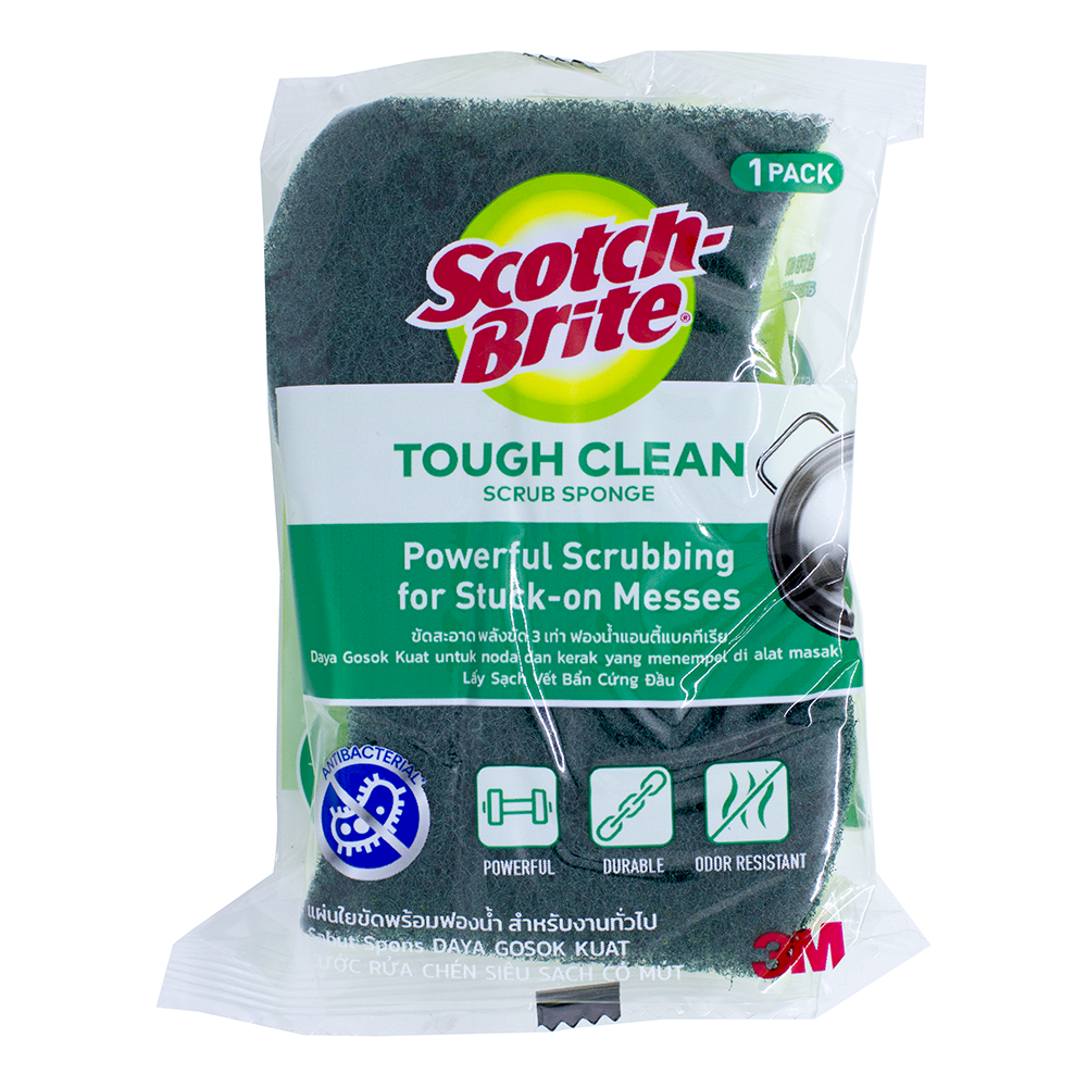 3M Scotch-Brite Tough Clean Scrub Sponge Sabut Spons Daya Gosok Kuat