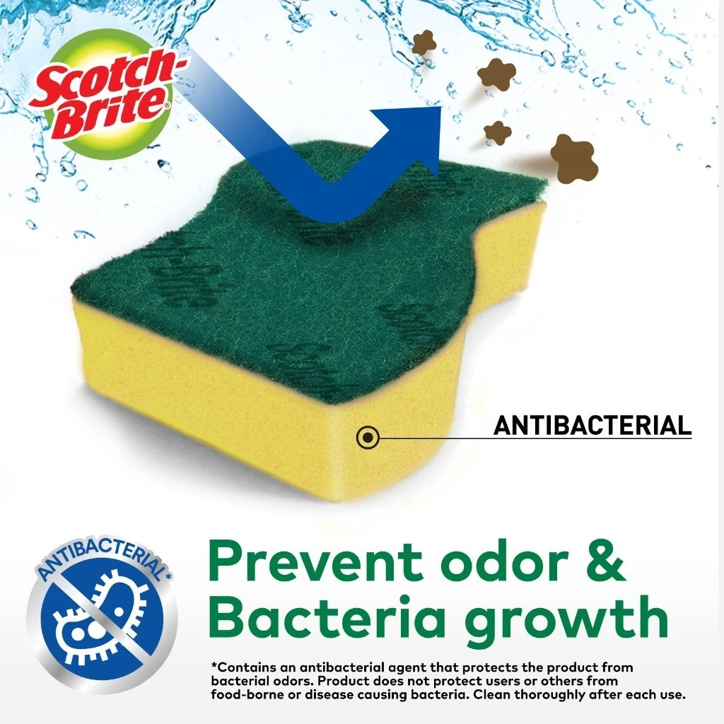 3M Scotch-Brite Tough Clean Scrub Sponge Sabut Spons Daya Gosok Kuat